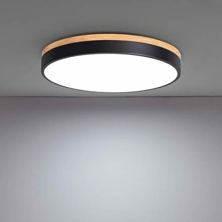 Photo of free 12 in black and wood LED (Markham) #1