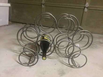 Photo of free Spiral metal wine rack (West Concord MA) #2