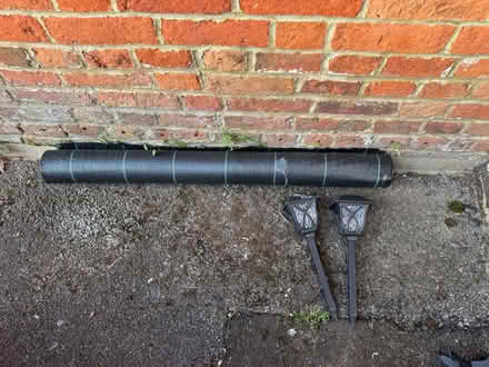 Photo of free Weed membrane + solar lights (Aylesbury HP20 2) #1