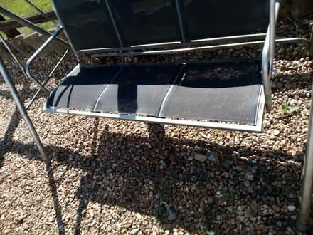 Photo of free 3 seater swinging garden chair (Pe14 8sh) #1