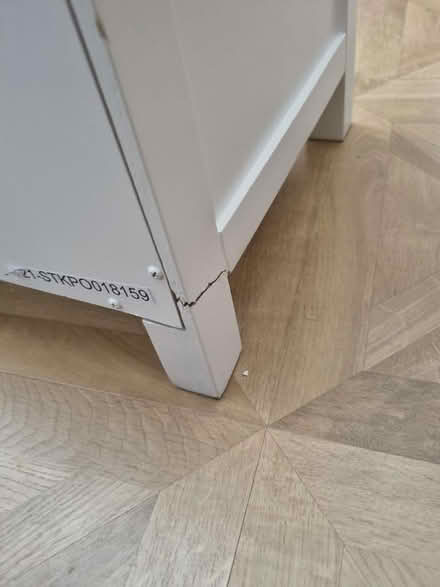 Photo of free White bedside table (Chalford GL6) #3