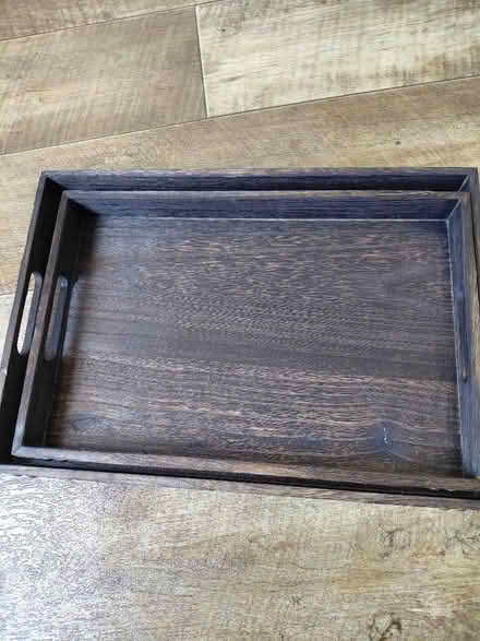 Photo of free Pair of wooden trays (Rowner PO13) #1