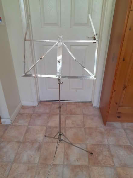 Photo of free Metal folding adjusting music stand (ME14 near Penenden Heath) #1