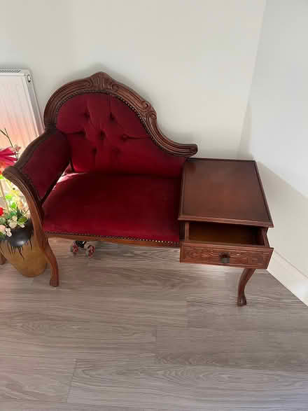 Photo of free Mahogany Telephone Seat (Mortimer Common RG7 3WE) #1