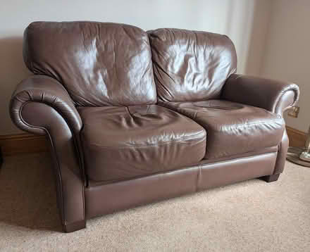 Photo of free Leather 2 seater sofa (Chesterfield S41) #3