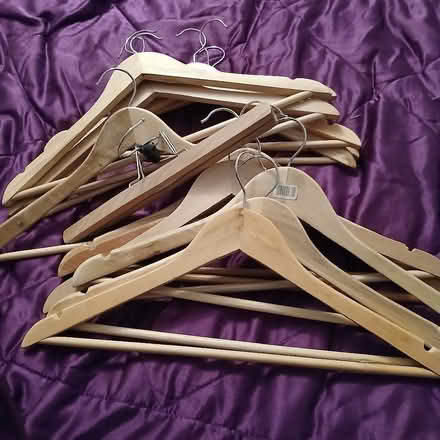 Photo of free 14 Wooden Coat Hangers (CT14) #1