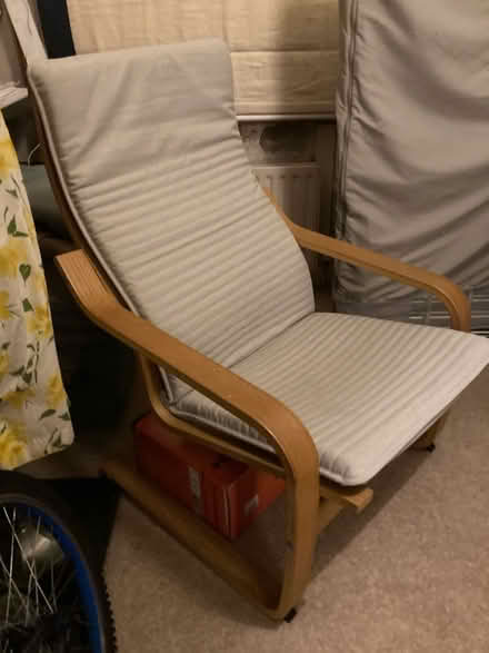 Photo of free IKEA poang armchair with new cover (Streatham SW16) #1
