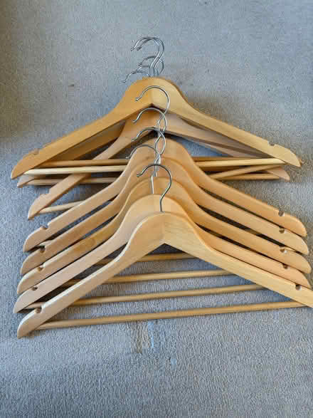 Photo of free Wooden coat hangers (Parsons Green SW6) #1