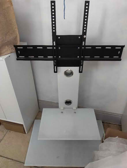 Photo of free TV stand with glass shelves (Kings Hill SG12) #1