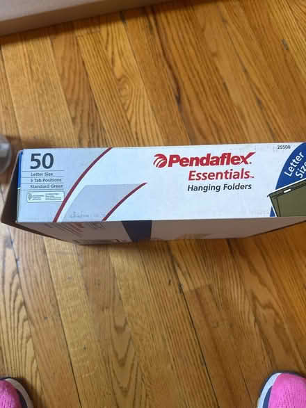 Photo of free Plastic filing box and folders (Brookland) #1