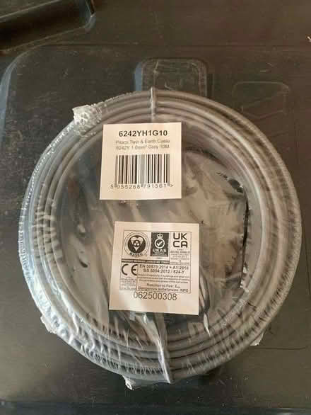Photo of free 10m Pitacs Twin & Earth Cable (6242Y) 1.0mm2 Grey (Solihull B91) #1