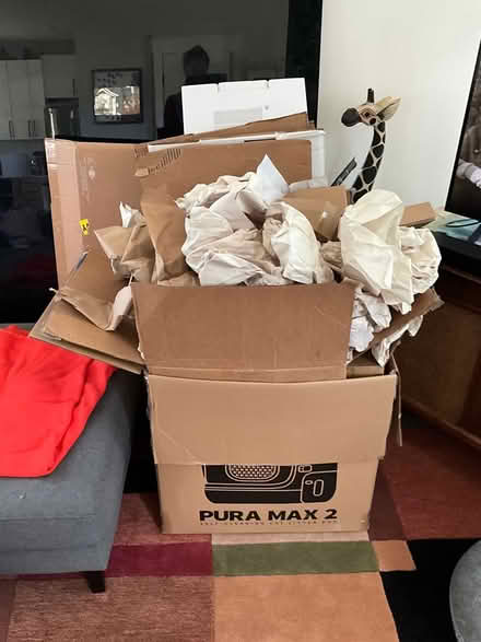 Photo of free Paper packing material and boxes (Madrona neighborhood) #1