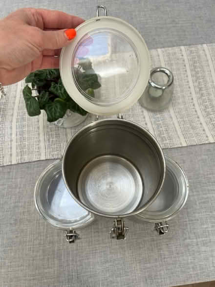 Photo of free 3 stainless steel containers (Bexley DA5) #3