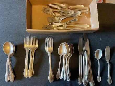 Photo of free Silver plate cutlery (North Berkeley hills) #1
