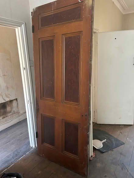 Photo of free Tall large old wooden door (Sw11 5nx) #2