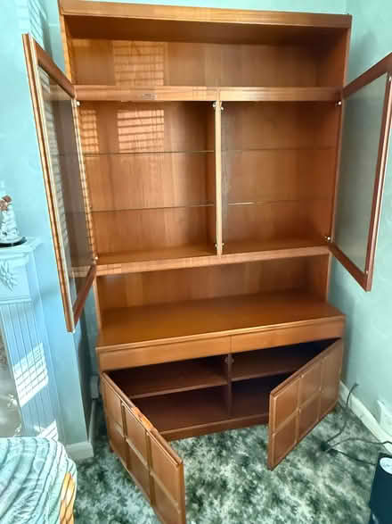Photo of free Display cabinet teak colour (Shavers End DY1) #2