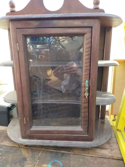 Photo of free Small Wooden Display cabinet (Little Wenlock TF6) #1