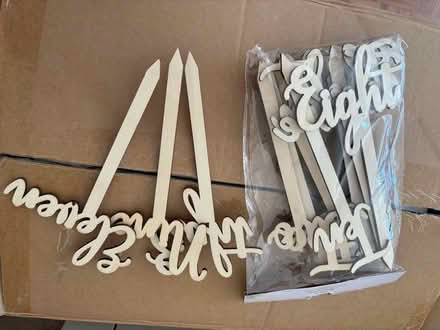 Photo of free Table numbers (Hextable BR8) #1