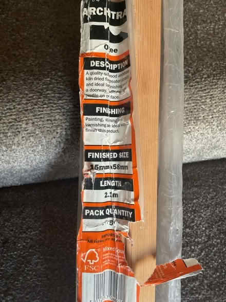 Photo of free 2 lengths of architrave (West Hill TN34) #1