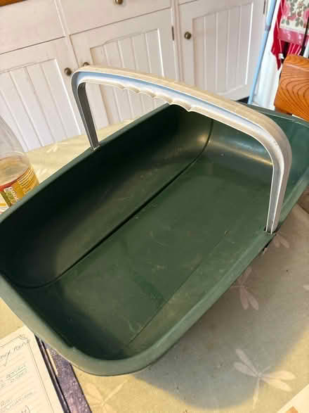 Photo of free Green plastic trug 19”x12”. (Bourne End SL8) #1