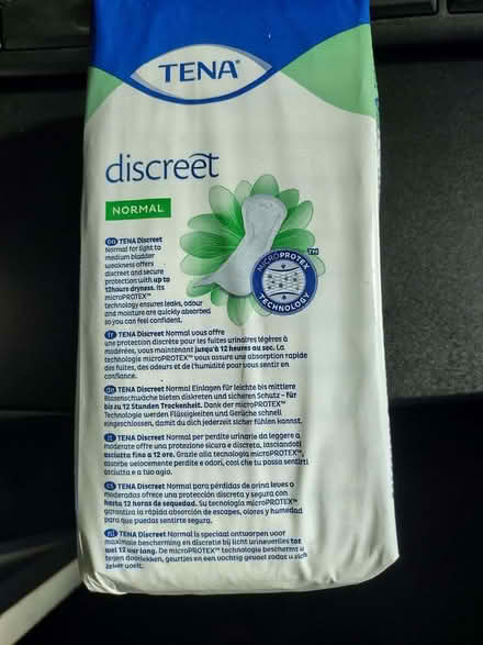 Photo of free Tena discrete normal pads (Allithwaite LA11) #3