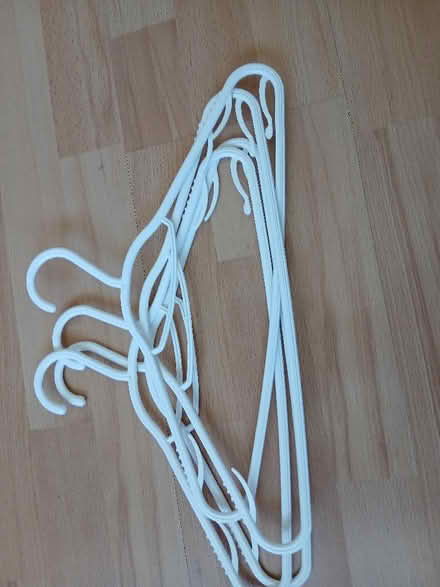 Photo of free 4 plastic hangers (Sheddingdean RH15) #1