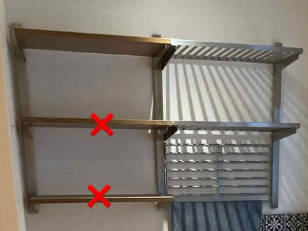 Photo of free IKEA Kungfors kitchen shelves (E17) #1