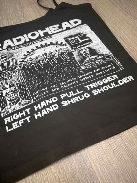Photo of free Black Radiohead print vest. (Southsea PO4) #3