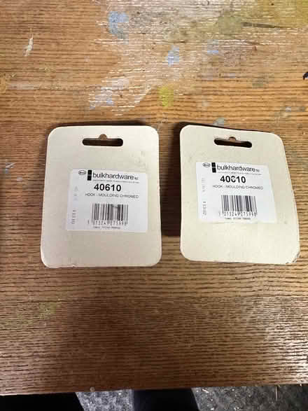 Photo of free 2 x double packs of picture hooks - chrome (Colchester CO4) #2