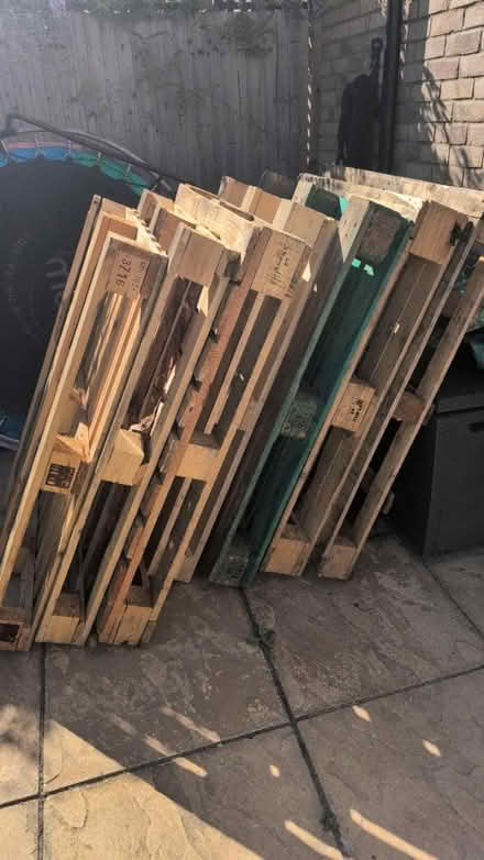 Photo of free 7 x wooden shipping pallets (Cheshunt EN8) #1