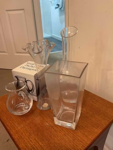 Photo of free Darlington pitcher and glass vases (St. Albans AL1) #2