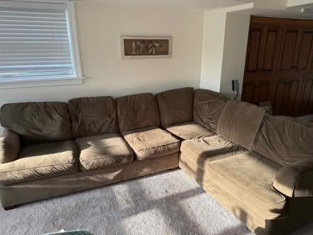 Photo of free Pit couch and ottoman (By WJHS) #1