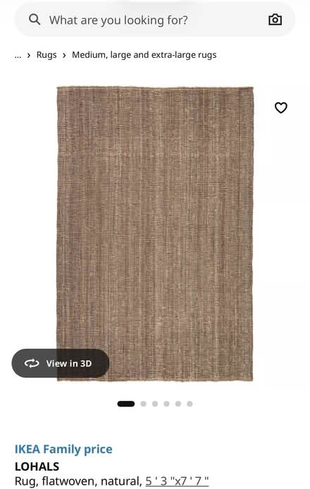Photo of free IKEA Lohals Rug (10018) #1