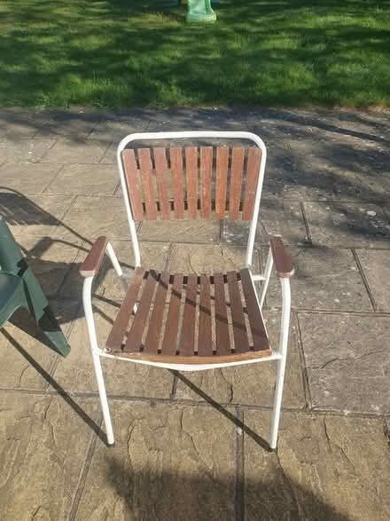 Photo of free Two lovely Cedar chairs (WD25 Woodside) #2