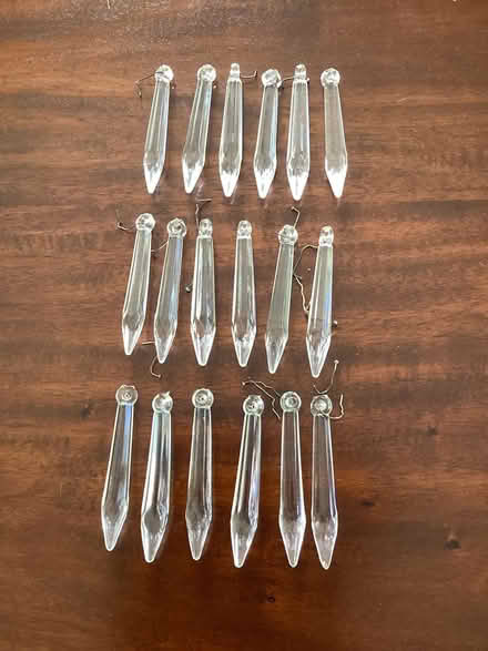 Photo of free Vintage chandelier prisms (North Berkeley hills) #1