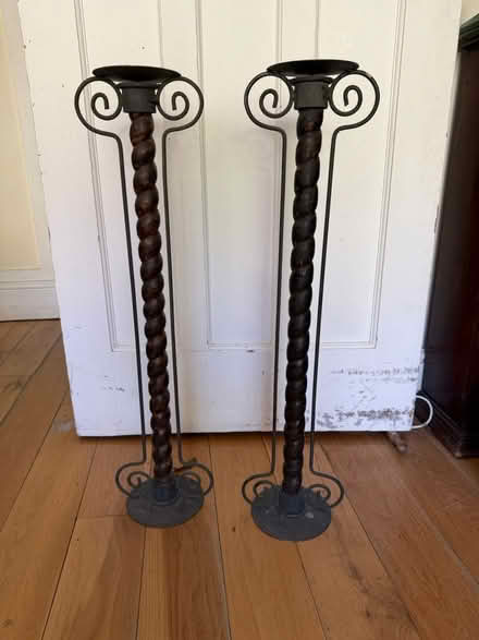 Photo of free Two large candlestick holders (Muswell Hill N10) #1