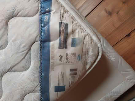Photo of free Queen mattress & base secondhand (Thorndon) #2