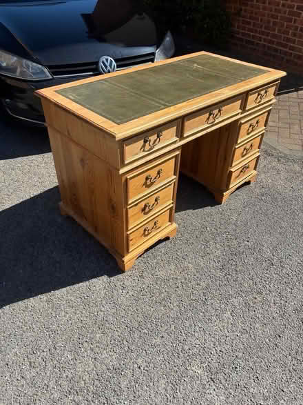 Photo of free Pine wood desk (Wokingham RG40) #2