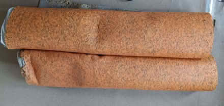 Photo of free 2 x 52inch width rolls of carpet underlay (Ashford TW15) #1