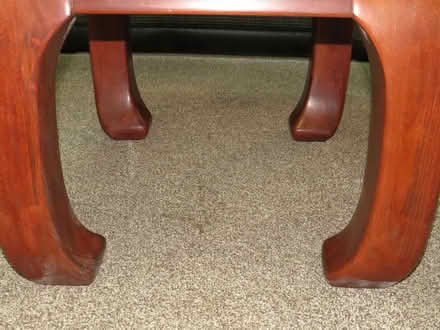 Photo of free Mahogany Vintage Clear Bevelled Glass Coffee Table (Central Preston PR1) #4