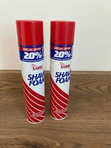 Photo of free New - 2x giant sized shaving foam (St Albans AL3) #1
