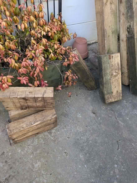 Photo of free Four railway sleepers (Woodhey CH63) #2