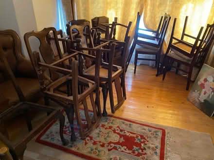 Photo of free 16 solid wood dining chairs (N3 2AB) #1