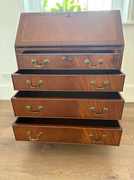 Photo of free Antique wooden desk with fold-out top (Brentford Gate TW8) #4