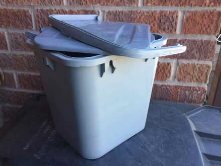 Photo of free Used lidded food waste bin with handle (Hereford HR1) #1