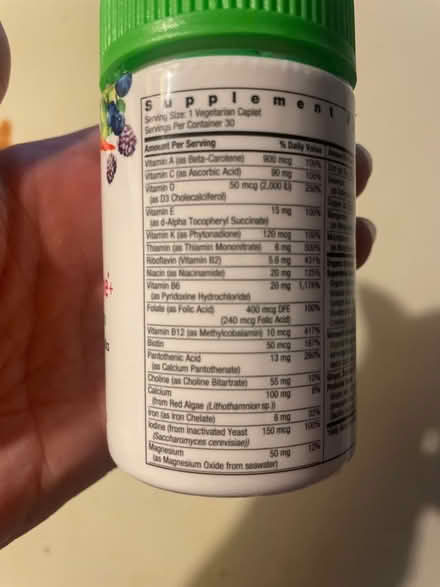 Photo of free Women’s One Multivitamin Supplement (N. Shoreline / 15th Ave NE) #2