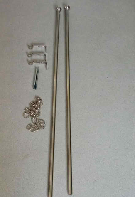 Photo of free Chrome curtain pole (east twickenham) #1