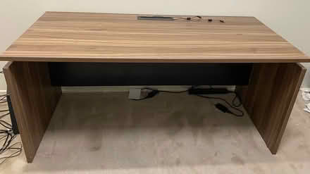 Photo of free Office Desk & blue office chair (McDowall) #2