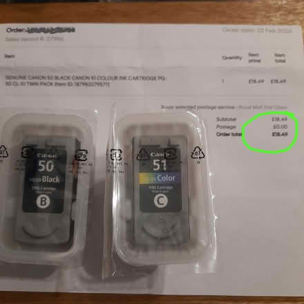 Photo of free Canon PG50 & CL51 Ink Cartridges (Long Melford CO10) #1