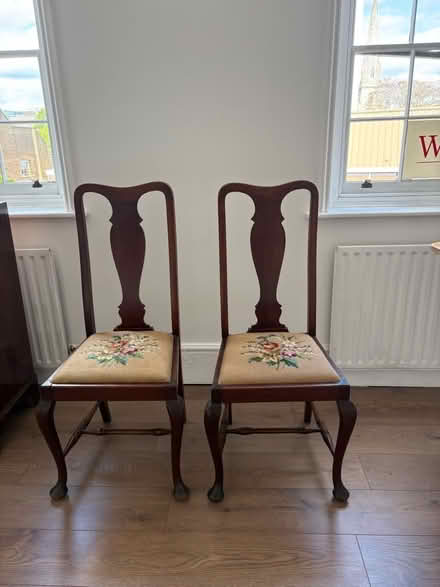 Photo of free Two Wooden Dining Chairs (Brentford Gate TW8) #1